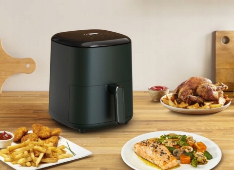AIR FRYER FRYTKOWNICA BEZTŁUSZCZOWA TEFAL EY245310 EASY FRY MAX 1500W FOREST ZIELONA
