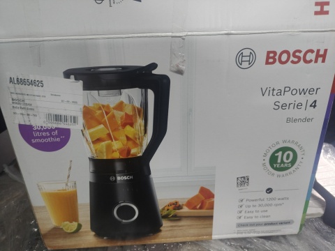 Blender kielichowy Bosch Serie 4 VitaPower o mocy 1200W pojemność 2l blendowanie w próżni kruszenie lodu