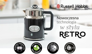Czajnik elektryczny Russell Hobbs Retro Noir 2400W 1,7l czarny