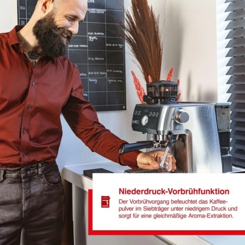 Ekspress do kawy Solis Grind & Infuse Perfetta 2,6l wbudowany młynek 1640W stal nierdzewn