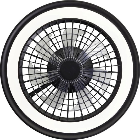 Lampa sufitowa LED BRILLIANT Palmero z wentylatorem 40W czarna pilot