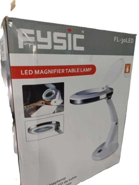 Lampka Biurkowa LED z Lupą kosmetyczną Fysic