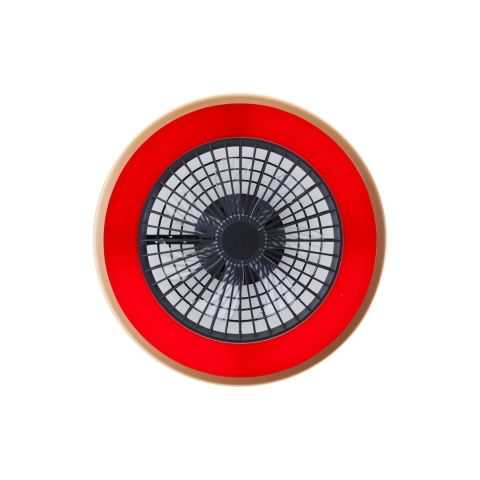 Lampra sufitowa LED Brilliant Slimline z wentylatorem 36W złota pilot