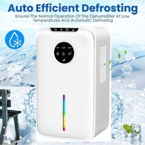 Osuszacz powietrza do domu 2,2l z wyłącznikiem czasowym biały