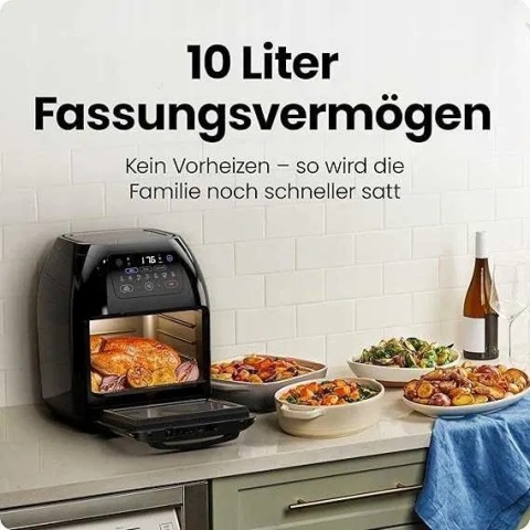 PIEKARNIK KONWEKCYJNY Chefman Rotisserie Air Fryer ODWADNIACZ rozmiar rodzinny XL