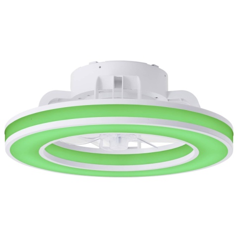 Lampa sufitowa LED Brilliant Mandello z wentylatorem 26W biała pilot