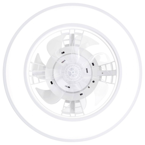 Lampa sufitowa LED Brilliant Mandello z wentylatorem 26W biała pilot