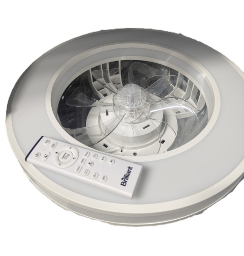 Lampa sufitowa LED Brilliant Mandello z wentylatorem 26W biała pilot