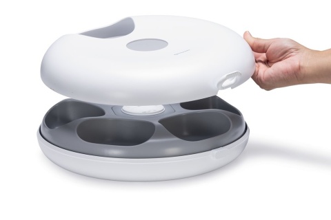 Automatyczna miska dla kota, psa - 6x180ml ustawianie konkretnej godziny lub konkretny zakres czasu między podaniem