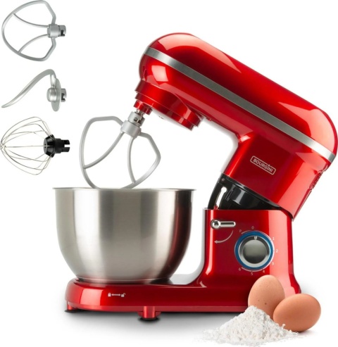 Robot kuchenny mikser Bourgini Classic Kitchen Chef Red 1300W czerwony