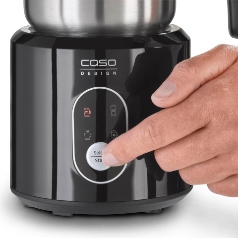 Spieniacz do mleka na ciepło i na zimno- CASO Crema & Choco Black