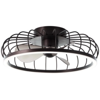 Wentylator sufitowy Arezzo z lampą 36W czarno złoty