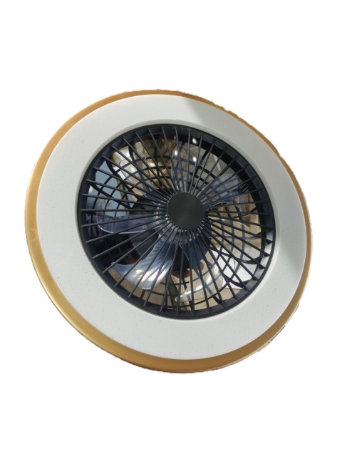 Lampra sufitowa LED Brilliant Slimline z wentylatorem 36W złota pilot