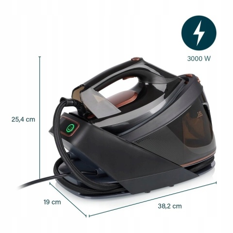 Żelazko PRINCESS Stacja Parowa 3000W 75Bar 1,5L Zbiornik Ceramiczna podeszwa