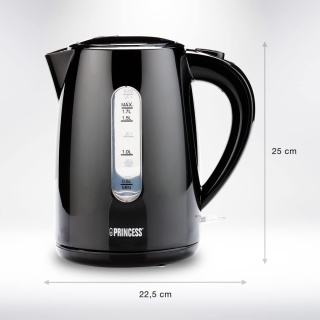 Czajnik elektryczny Princess 236017 2200 W 1,7l czarny
