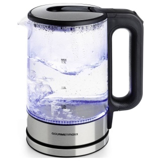 Czajnik szklany LED GOURMETmaxx 1,7l 2200W stal nierdzewna