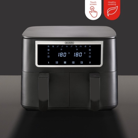 Frytkownica beztłuszczowa Air Fryer BOURGINI Duo Health Fryer 2x4l 2600W