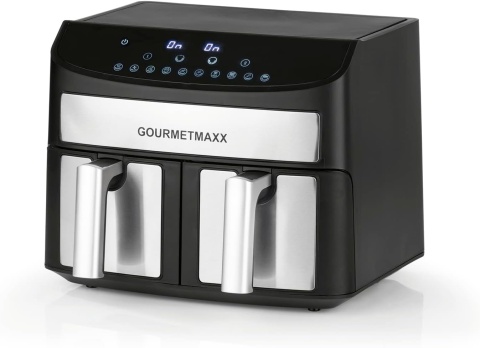 Frytkownica beztłuszczowa Air Fryer Gourmetmaxx 11339 podwójna komora 7l