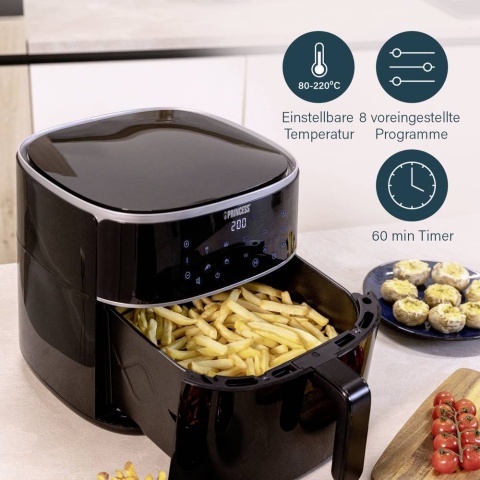 Frytkownica beztłuszczowa XL Air Fryer Princess 01.182244.01.001 cyfrowy 6l 1500W
